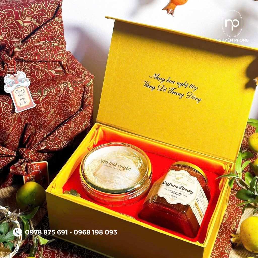 Khay lụa đựng yến